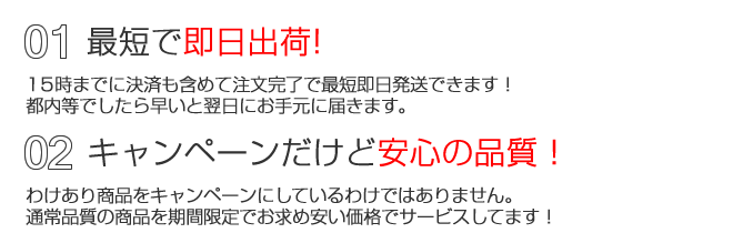 キャンペーン製品の特徴