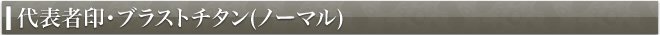 代表者印・ブラストチタン(ノーマル)